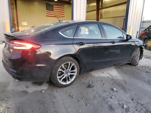 3FA6P0G77HR304985 - 2017 FORD FUSION S BLACK photo 3