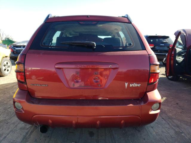 5Y2SM64833Z462150 - 2003 PONTIAC VIBE RED photo 6