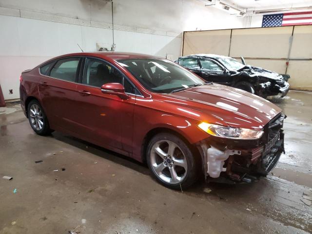 3FA6P0H73ER389544 - 2014 FORD FUSION SE BURGUNDY photo 4