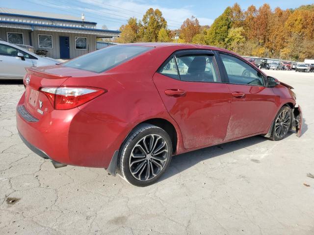 2T1BURHE4EC066260 - 2014 TOYOTA COROLLA L RED photo 3