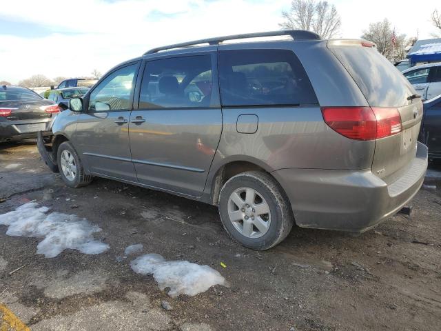 5TDZA23C04S197129 - 2004 TOYOTA SIENNA CE GRAY photo 2