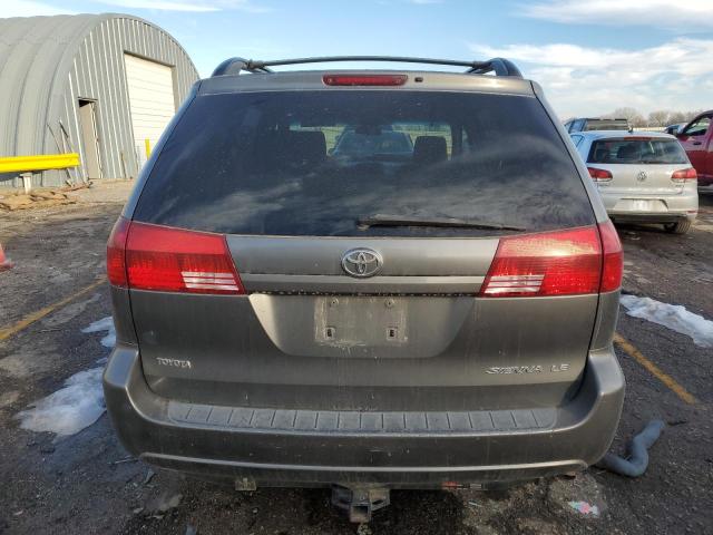 5TDZA23C04S197129 - 2004 TOYOTA SIENNA CE GRAY photo 6