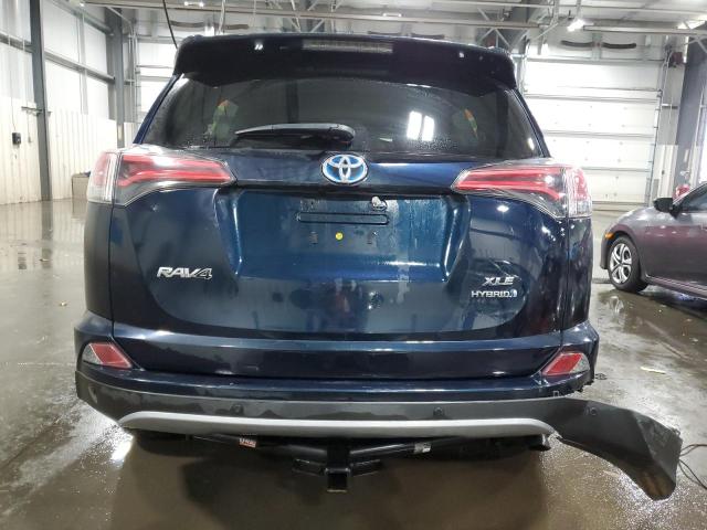 JTMRJREV1JD242898 - 2018 TOYOTA RAV4 HV LE BLUE photo 6