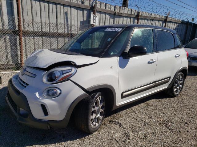 ZFBCFADH1EZ005750 - 2014 FIAT 500L TREKKING WHITE photo 1