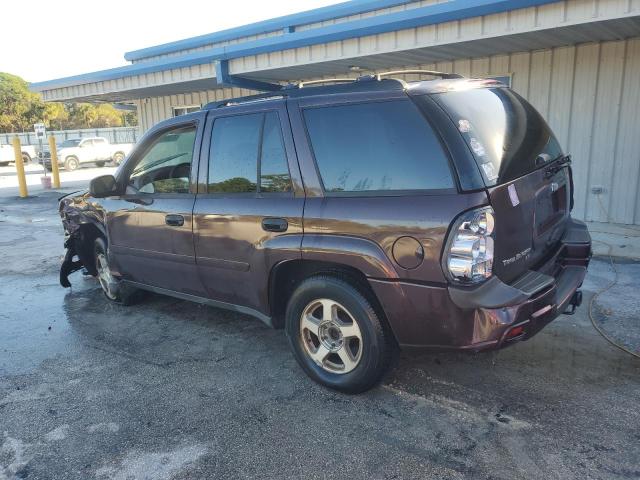 1GNDS13S762232940 - 2006 CHEVROLET TRAILBLAZE LS BURGUNDY photo 2