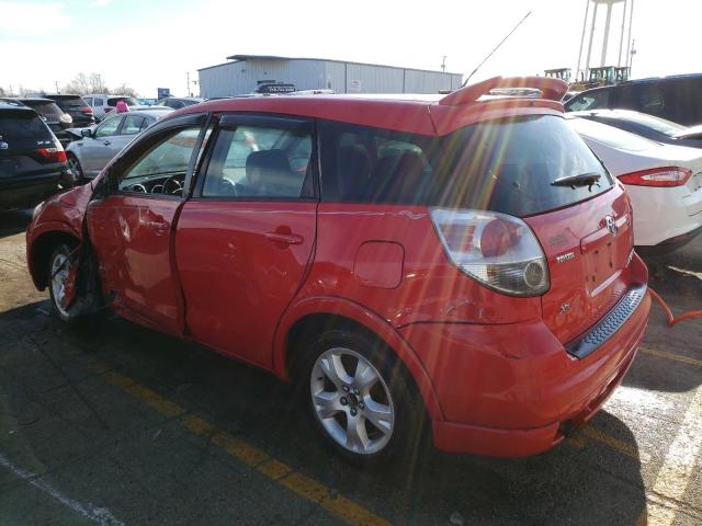 2T1KR32E36C616590 - 2006 TOYOTA COROLLA MA XR RED photo 2