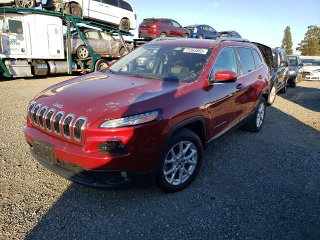 1C4PJLCB4EW265583 - 2014 JEEP CHEROKEE LATITUDE BURGUNDY photo 1