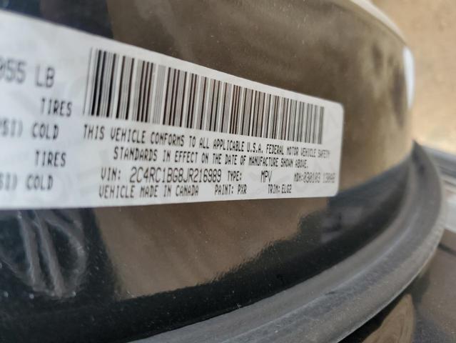 2C4RC1BG8JR216989 - 2018 CHRYSLER PACIFICA TOURING L 黑色 照片 13