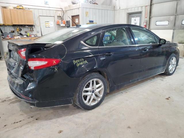 3FA6P0HD3ER268566 - 2014 FORD FUSION SE BLACK photo 3