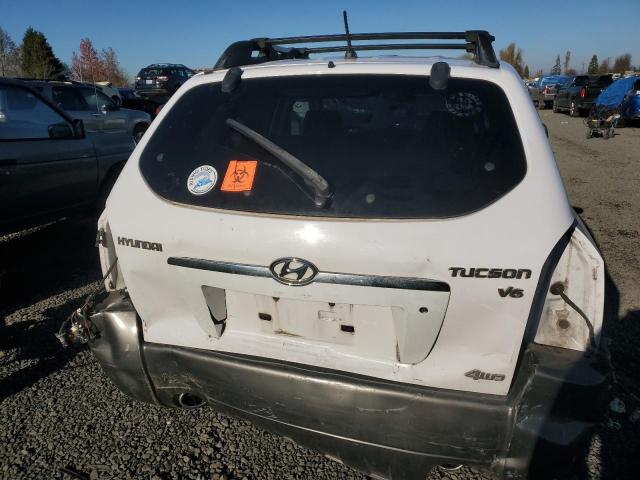 KM8JN72D66U385267 - 2006 HYUNDAI TUCSON GLS WHITE photo 6