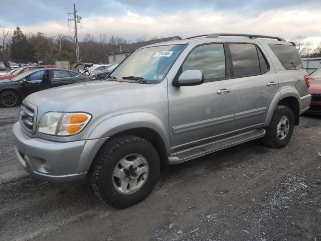 5TDBT48AX2S110851 - 2002 TOYOTA SEQUOIA LIMITED SILVER photo 1