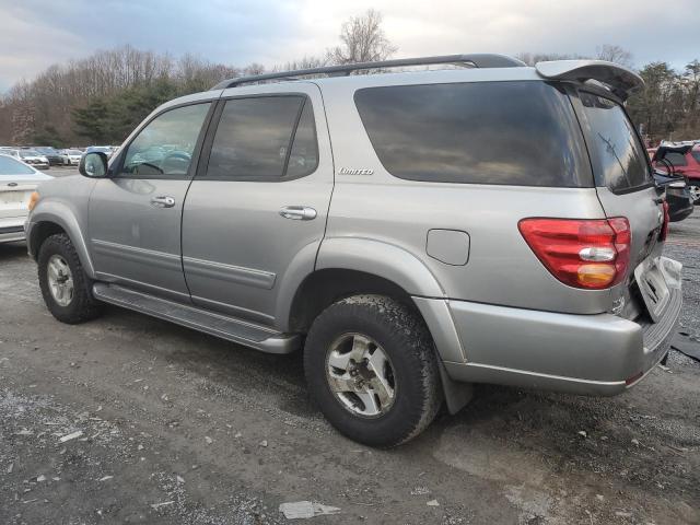 5TDBT48AX2S110851 - 2002 TOYOTA SEQUOIA LIMITED SILVER photo 2