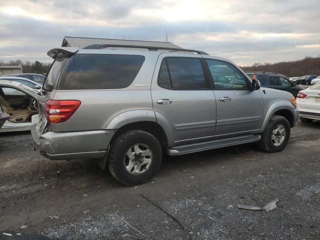 5TDBT48AX2S110851 - 2002 TOYOTA SEQUOIA LIMITED SILVER photo 3