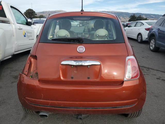 3C3CFFARXCT212556 - 2012 FIAT 500 POP ORANGE photo 6