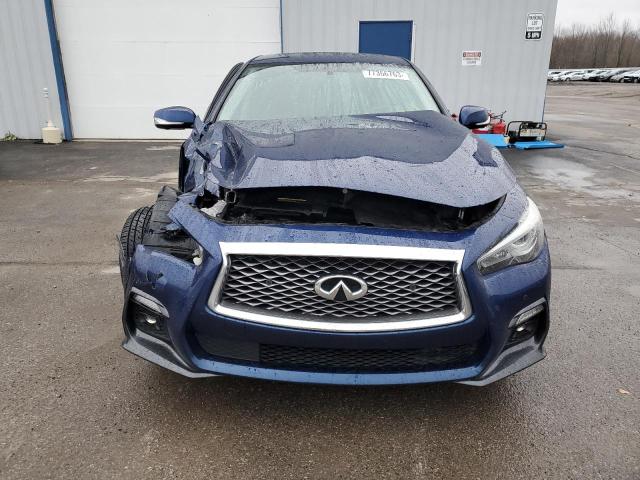 JN1EV7AR9KM592476 - 2019 INFINITI Q50 LUXE BLUE photo 5