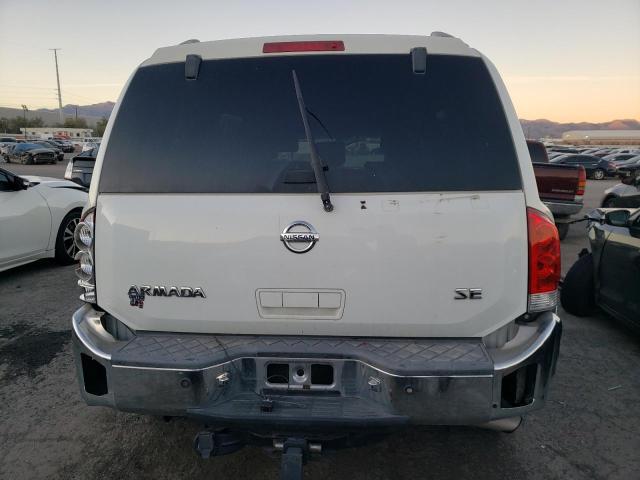 5N1AA08A95N740263 - 2005 NISSAN ARMADA SE WHITE photo 6