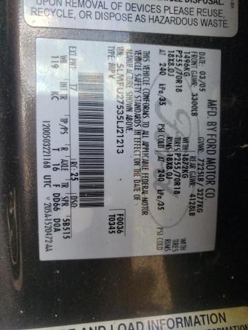 5LMFU27535LJ21213 - 2005 LINCOLN NAVIGATOR 灰色 照片 13