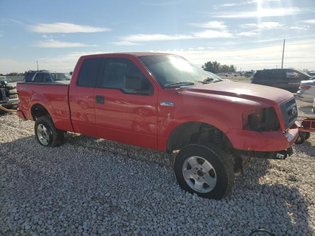 1FTRX12W75NB25310 - 2005 FORD F150 RED photo 4