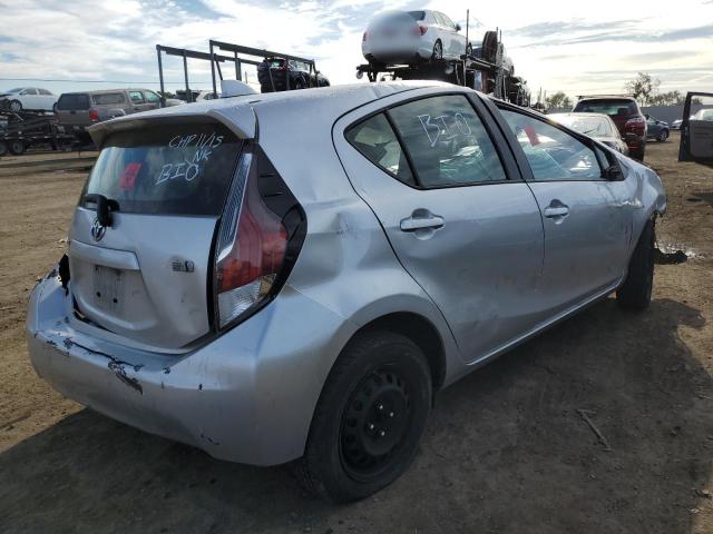 JTDKDTB32F1114431 - 2015 TOYOTA PRIUS C SILVER photo 3