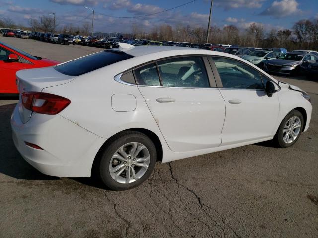 1G1BE5SM1K7141587 - 2019 CHEVROLET CRUZE LT WHITE photo 3