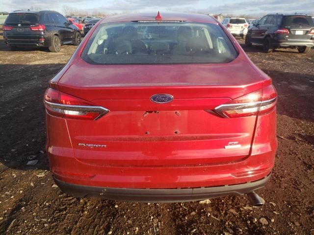 3FA6P0HD8LR226097 - 2020 FORD FUSION SE RED photo 6