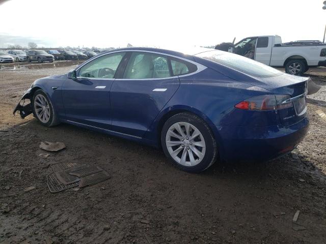 5YJSA1E21HF213252 - 2017 TESLA MODEL S ლურჯი ფოტო 2