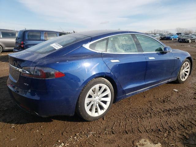 5YJSA1E21HF213252 - 2017 TESLA MODEL S ლურჯი ფოტო 3