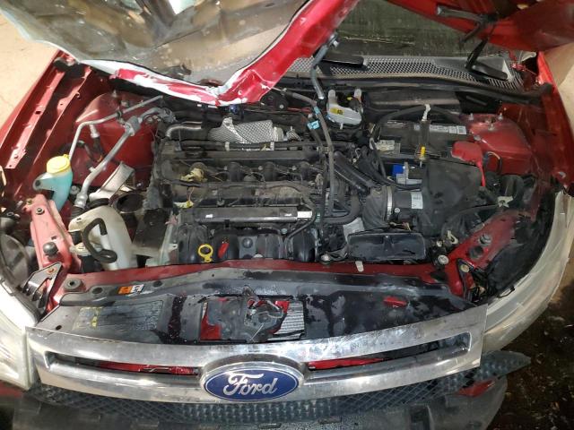 1FAHP3FN3BW115992 - 2011 FORD FOCUS SE RED photo 11