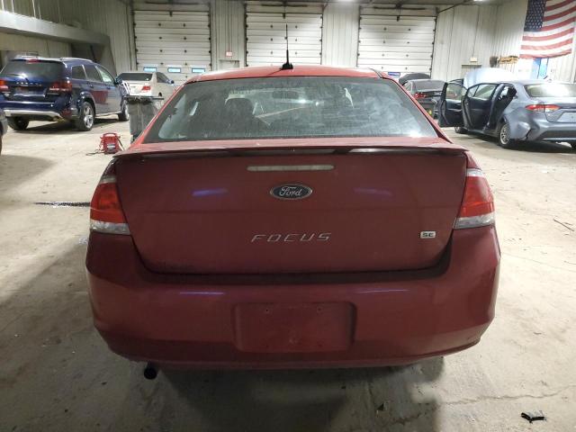 1FAHP3FN3BW115992 - 2011 FORD FOCUS SE RED photo 6