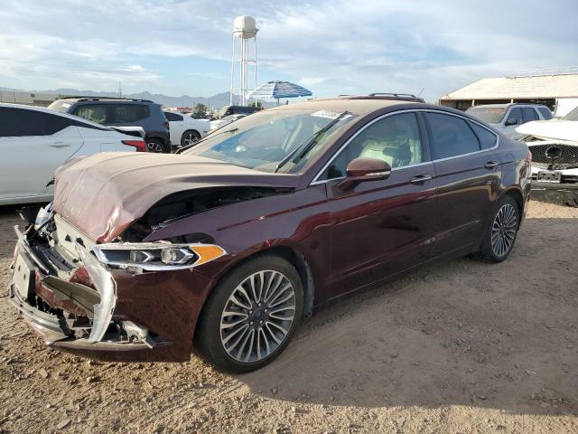 3FA6P0T90HR252588 - 2017 FORD FUSION SE BURGUNDY photo 1