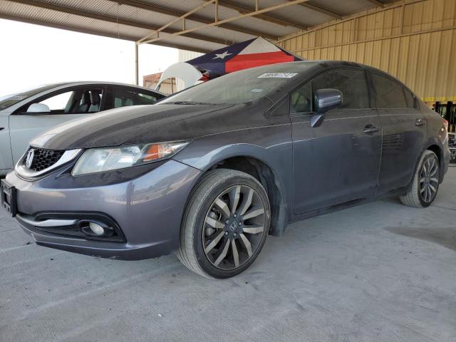 2HGFB2F96FH500482 - 2015 HONDA CIVIC EXL ნაცრისფერი ფოტო 1