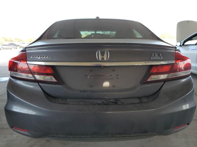 2HGFB2F96FH500482 - 2015 HONDA CIVIC EXL ნაცრისფერი ფოტო 6