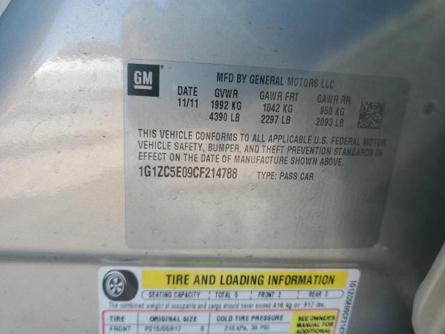 1G1ZC5E09CF214788 - 2012 CHEVROLET MALIBU 1LT Qəhvəyi foto 13