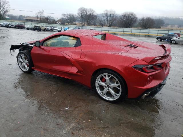 1G1YC3D42M5118707 - 2021 CHEVROLET CORVETTE STINGRAY 3LT MAROON photo 2