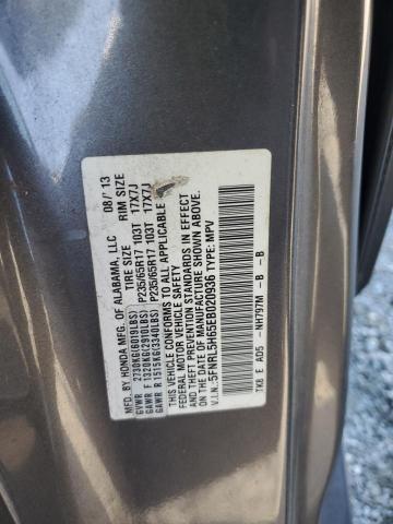 5FNRL5H65EB020936 - 2014 HONDA ODYSSEY EXL GRAY photo 13