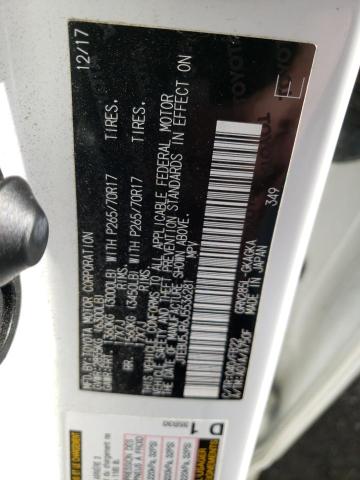 JTEBU5JR6J5536281 - 2018 TOYOTA 4RUNNER SR5/SR5 PREMIUM 白色 照片 12