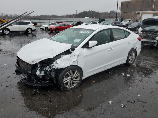 5NPD84LF0KH490639 - 2019 HYUNDAI ELANTRA 4D SEL WHITE photo 1