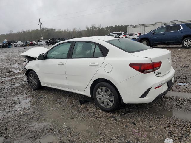 3KPA24AD6NE498601 - 2022 KIA RIO LX WHITE photo 2