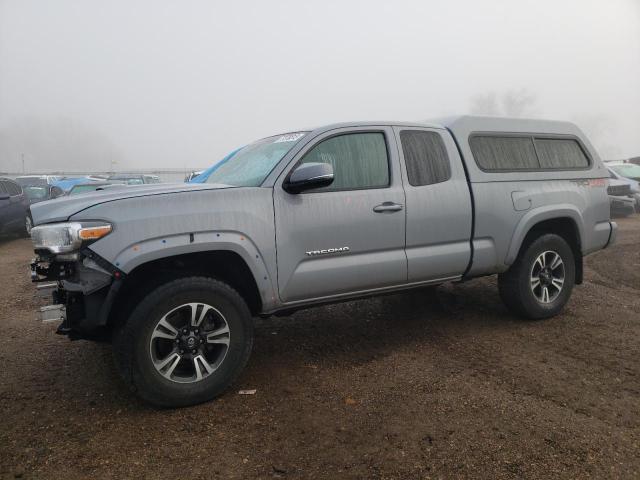 5TFSZ5AN3JX134824 - 2018 TOYOTA TACOMA ACCESS CAB GRAY photo 1