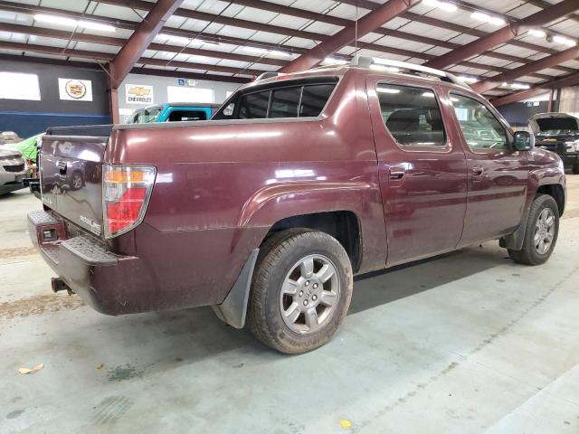 2HJYK16318H526662 - 2008 HONDA RIDGELINE RTX BURGUNDY photo 3