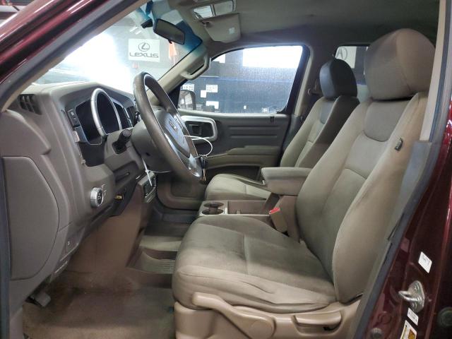 2HJYK16318H526662 - 2008 HONDA RIDGELINE RTX BURGUNDY photo 7