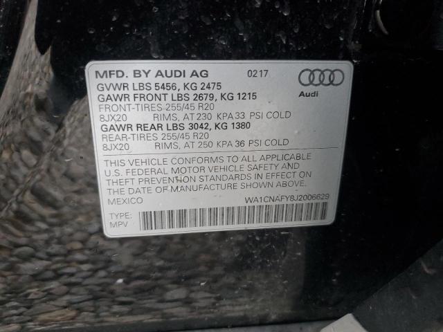 WA1CNAFY8J2006629 - 2018 AUDI Q5 PRESTIGE BLACK photo 13