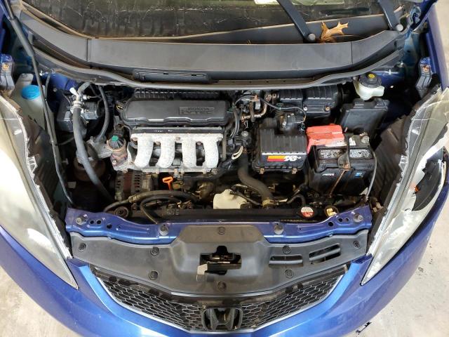 JHMGE88469S016676 - 2009 HONDA FIT SPORT BLUE photo 12