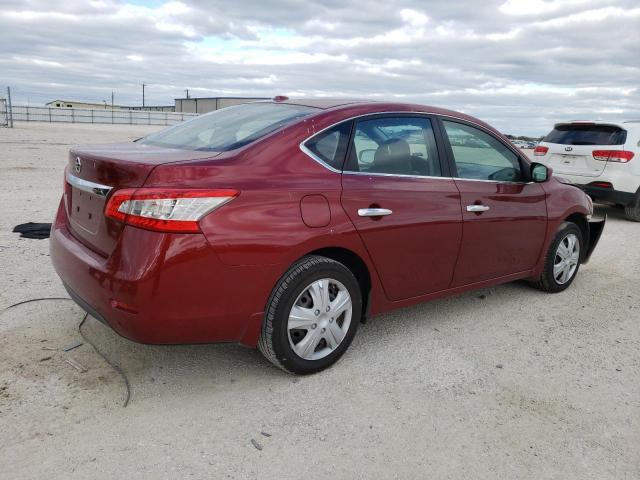 3N1AB7AP8FY283090 - 2015 NISSAN SENTRA S RED photo 3