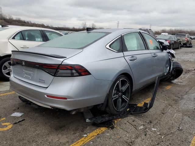 1HGCY2F53PA015358 - 2023 HONDA ACCORD HYBRID SPORT SILVER photo 3