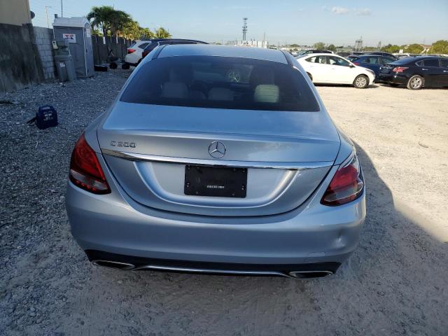 55SWF4JBXJU264554 - 2018 MERCEDES-BENZ C 300 BLUE photo 6