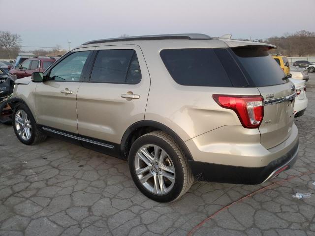 1FM5K7D85HGD09633 - 2017 FORD EXPLORER XLT GOLD photo 2