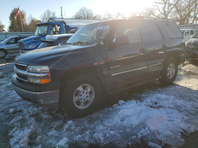 1GNEK13T61J106869 - 2001 CHEVROLET TAHOE K1500 BLUE photo 1