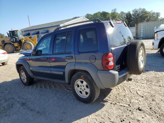 1J4GL48K86W121281 - 2006 JEEP LIBERTY SPORT BLUE photo 2