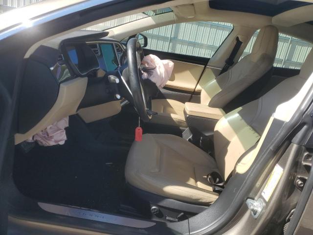 5YJSA1E28FF106499 - 2015 TESLA MODEL S 棕色 照片 7